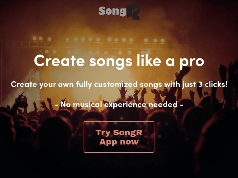 SongR (AI text to song generator) illustration 