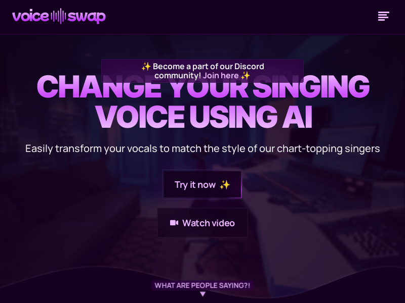 Voice-Swap (AI voice changing tool) illustration 
