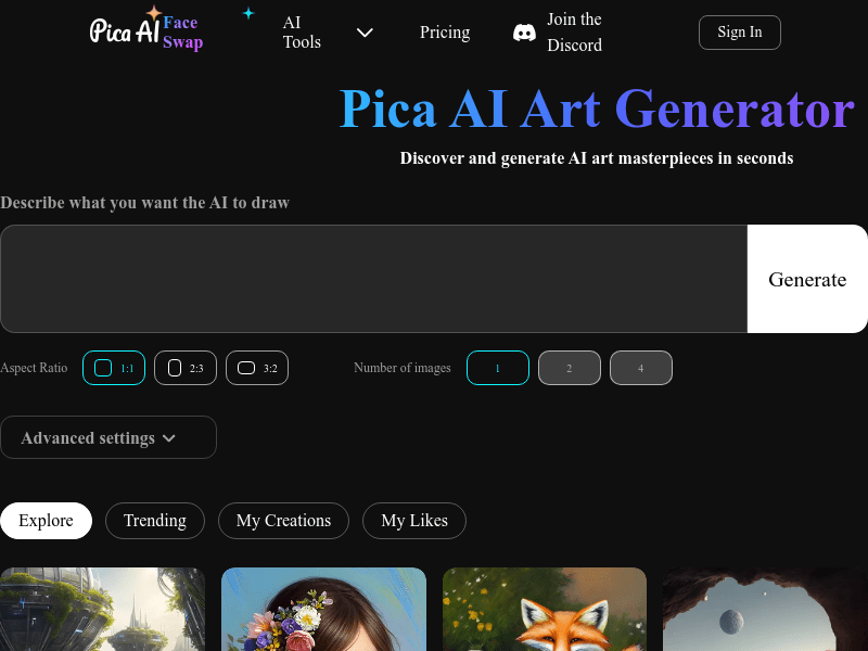 Pica AI (AI Art Generator) illustration 