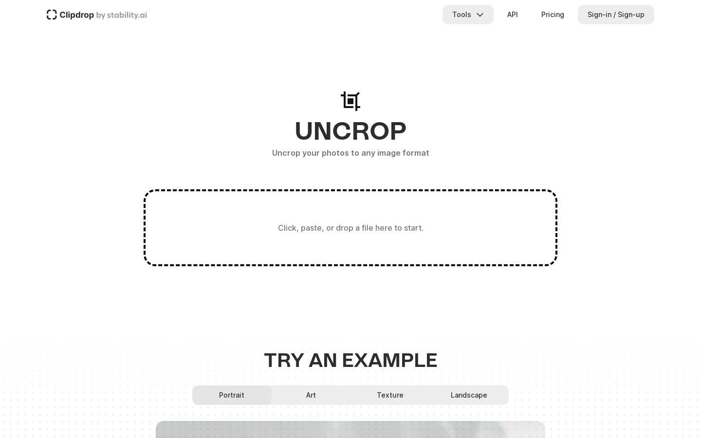UNCROP (AI image generation tools) illustration 