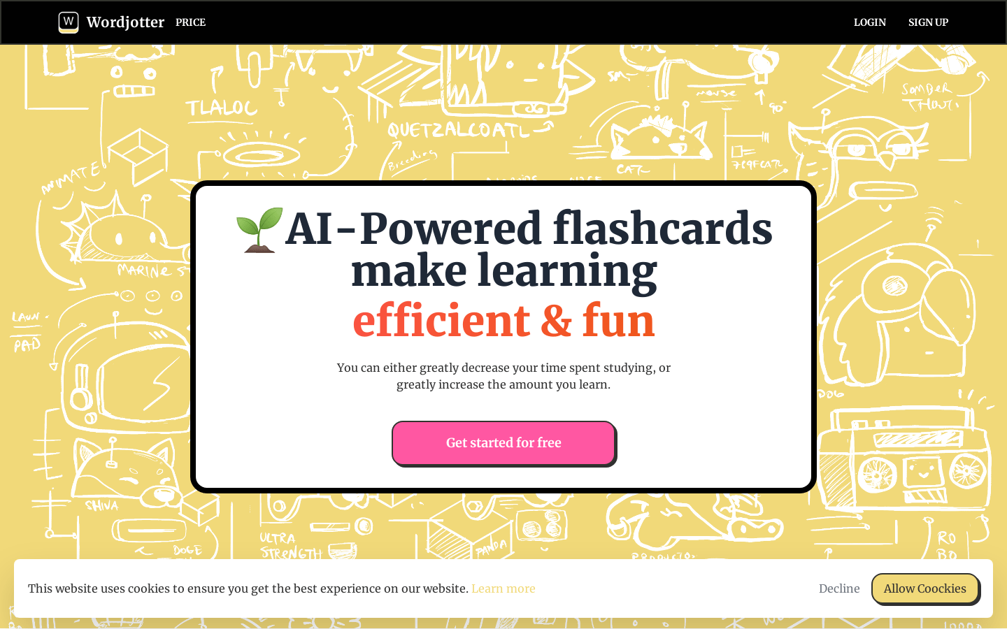 Wordjotter (Intelligent Flashcard Learning Tool) illustration 