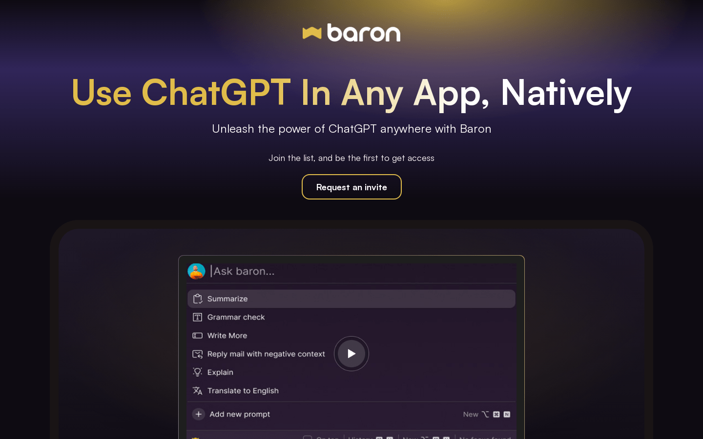 Baron (desktop version of ChatGPT) illustration 